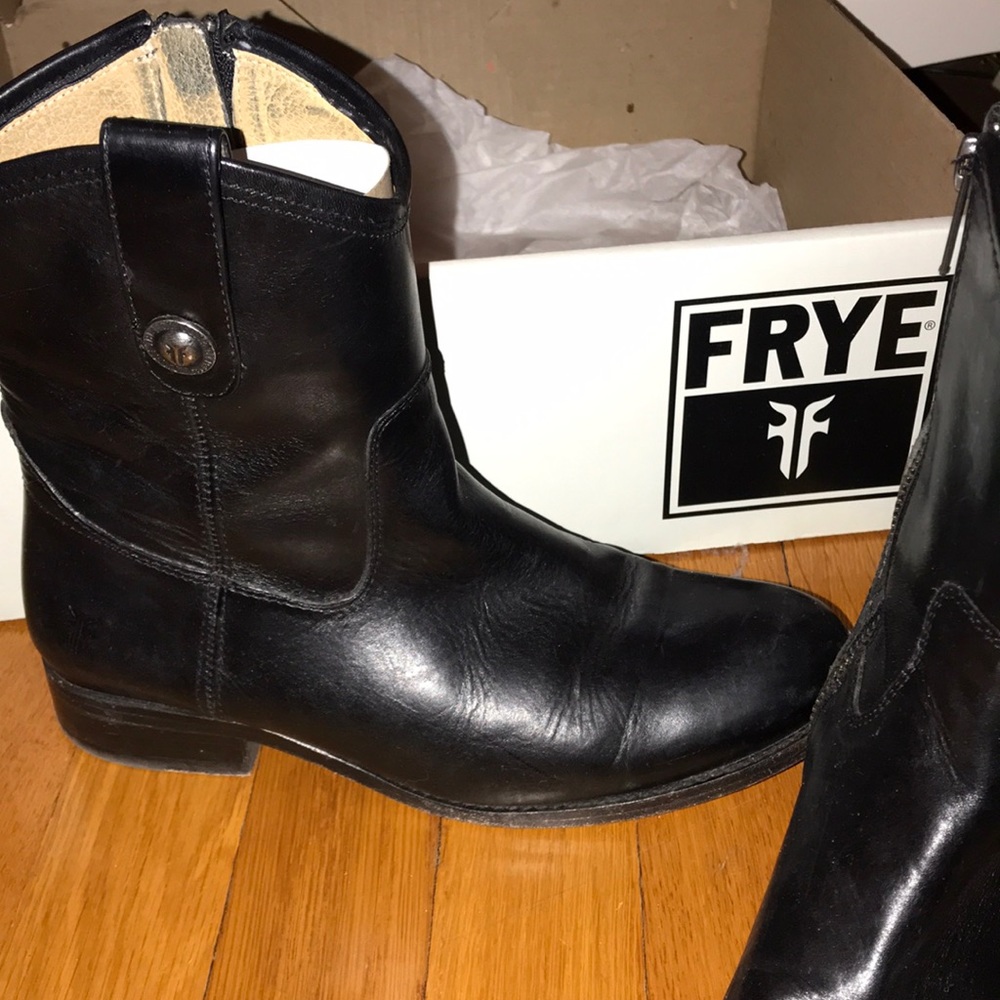 Fryee Melissa Button Black boots